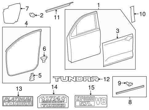 toyota tundra interior parts diagram