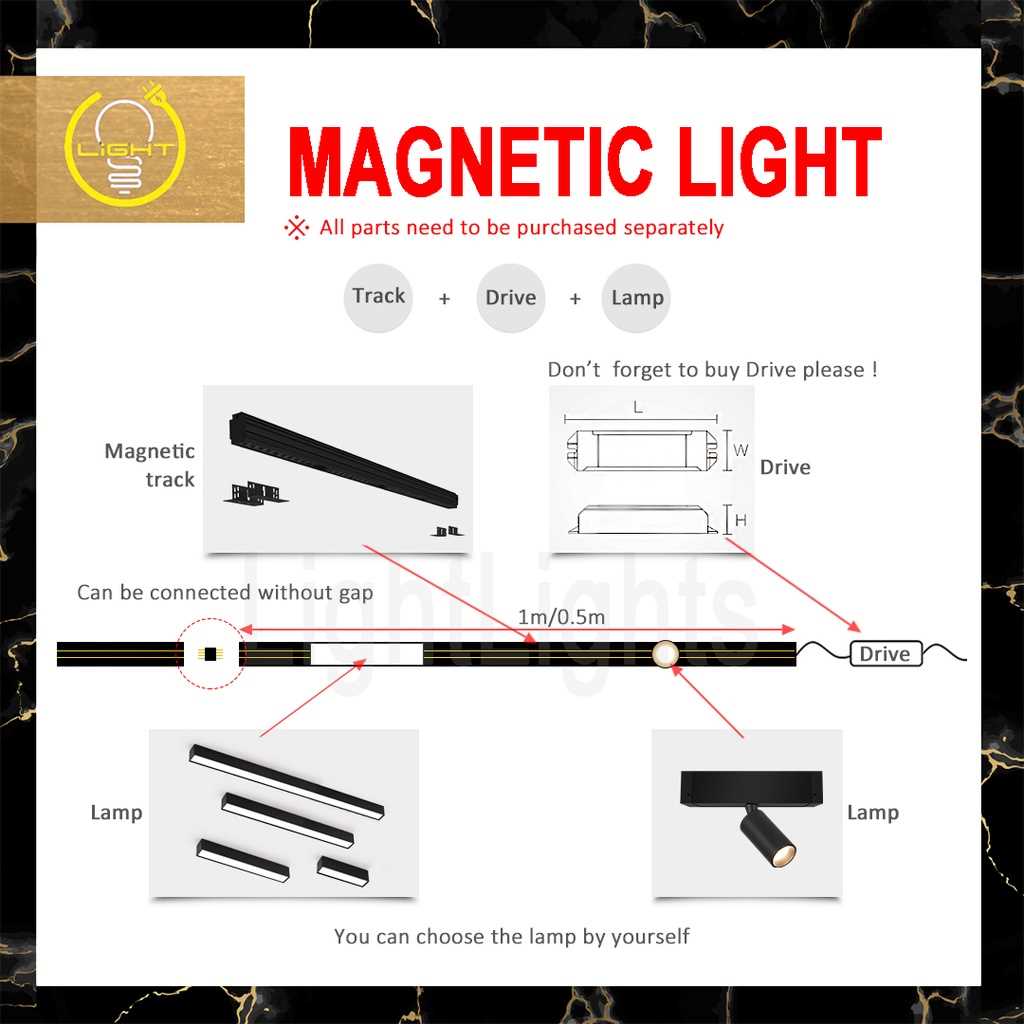 track lighting parts diagram