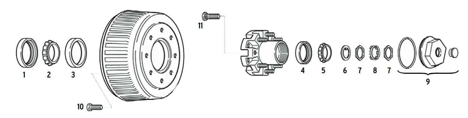 trailer wheel parts diagram