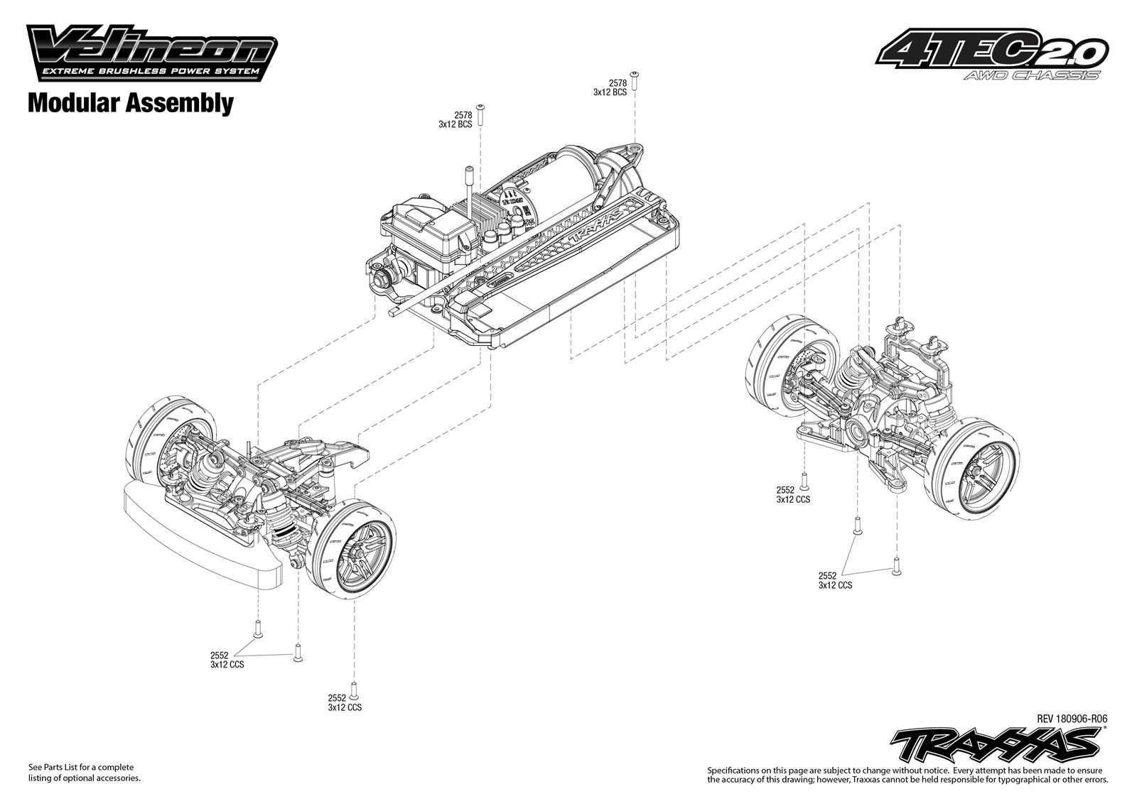 traxxas rally parts diagram