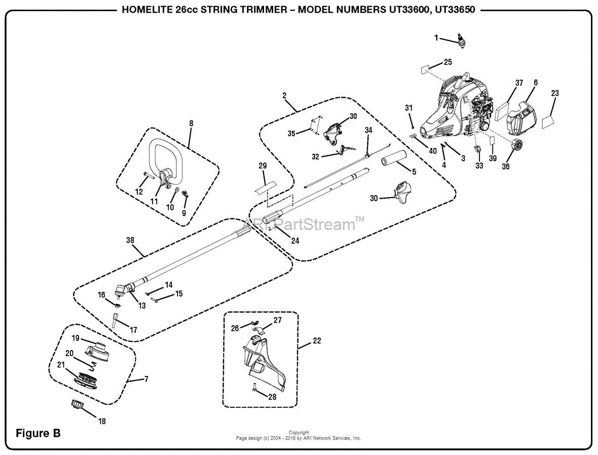 trimmer parts diagram