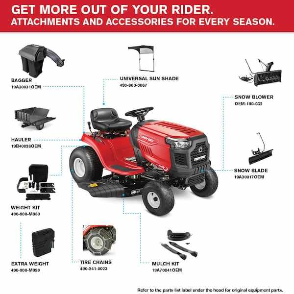 troy bilt lawn tractor parts diagram