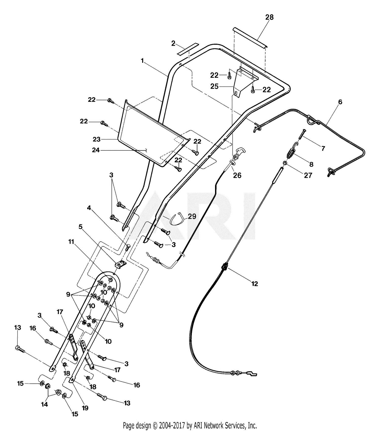 troy bilt super bronco tiller parts diagram