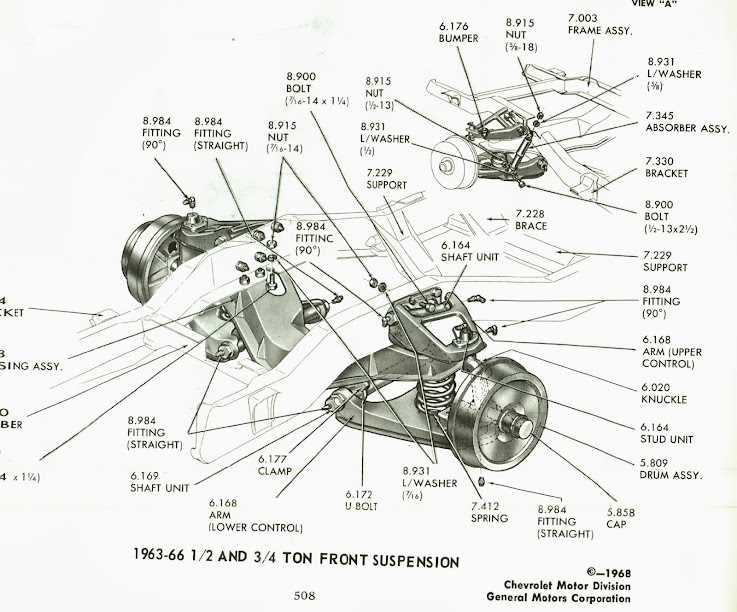 truck suspension parts diagram