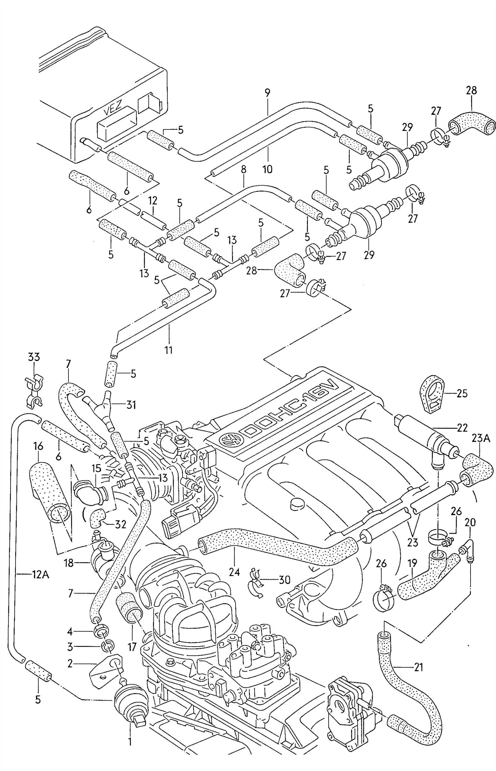 volkswagen golf parts diagram