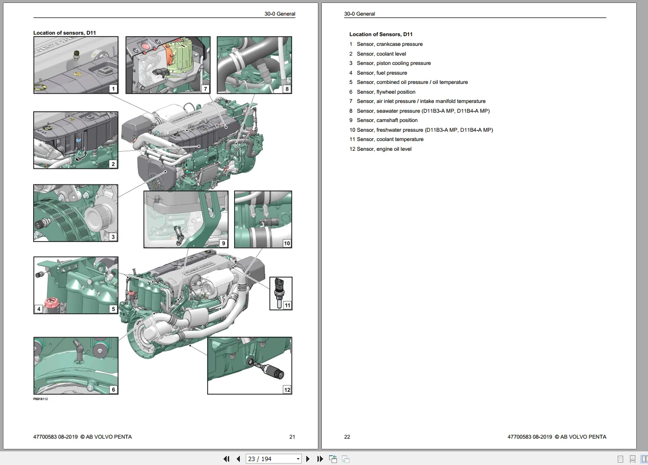 volvo penta 5.7 gsi parts diagram