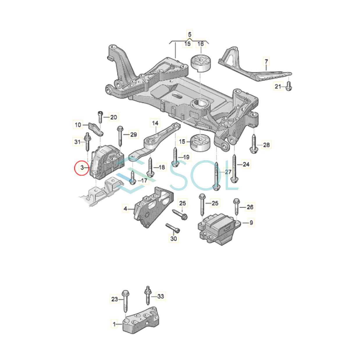 vw engine parts diagram