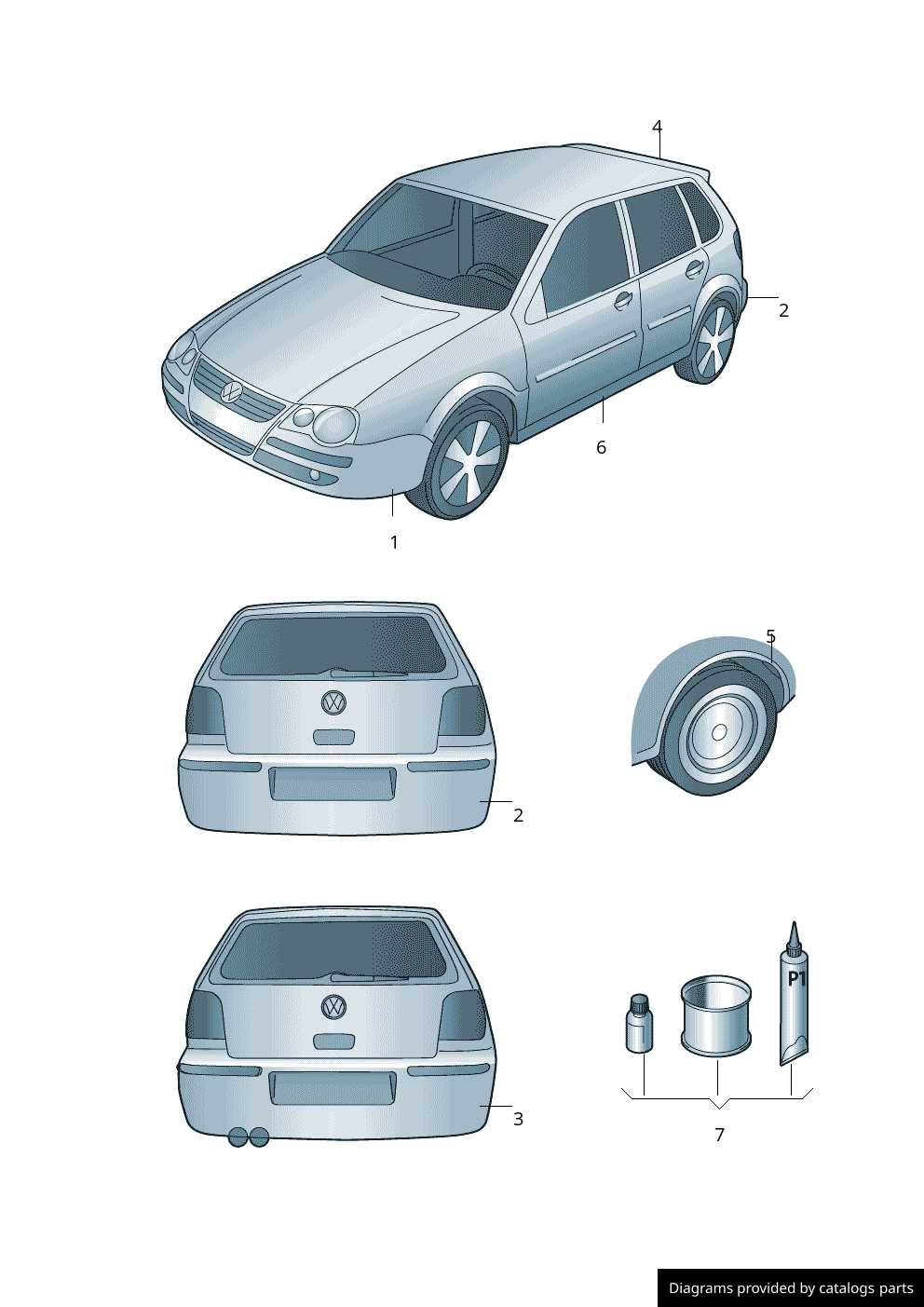 vw golf mk4 parts diagram