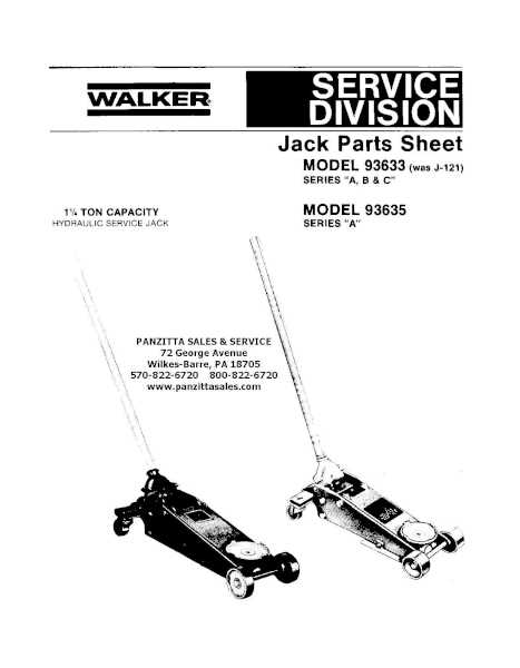 walker jack parts diagram