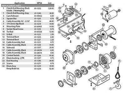 warn winch parts diagram