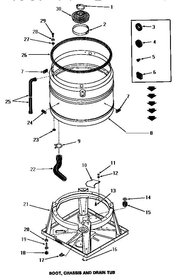 washer parts diagram