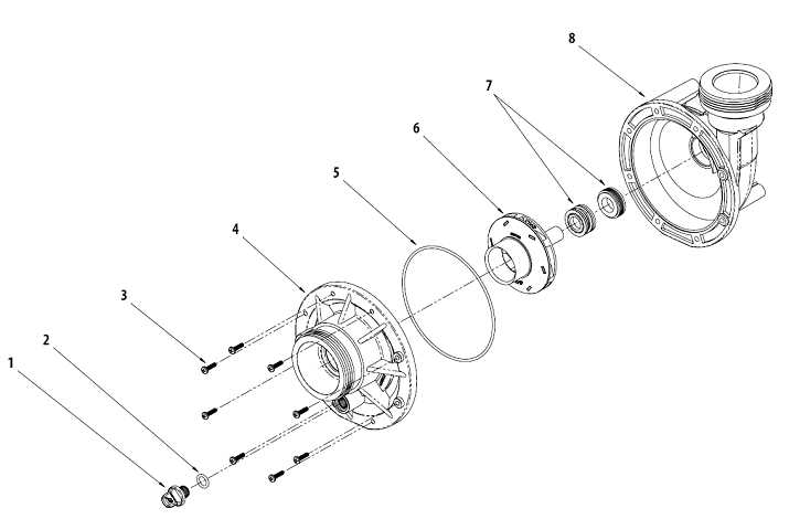 waterway pool filter parts diagram