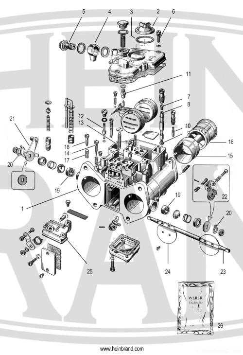 weber dcoe parts diagram