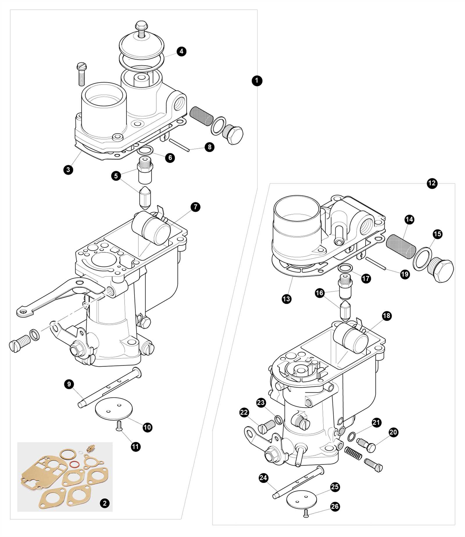 weber dcoe parts diagram