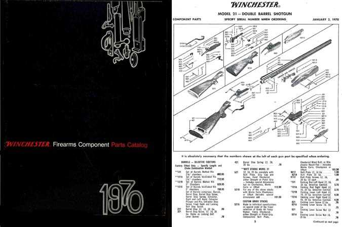 winchester model 1897 parts diagram