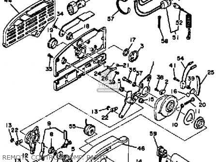 yamaha 703 remote control parts diagram