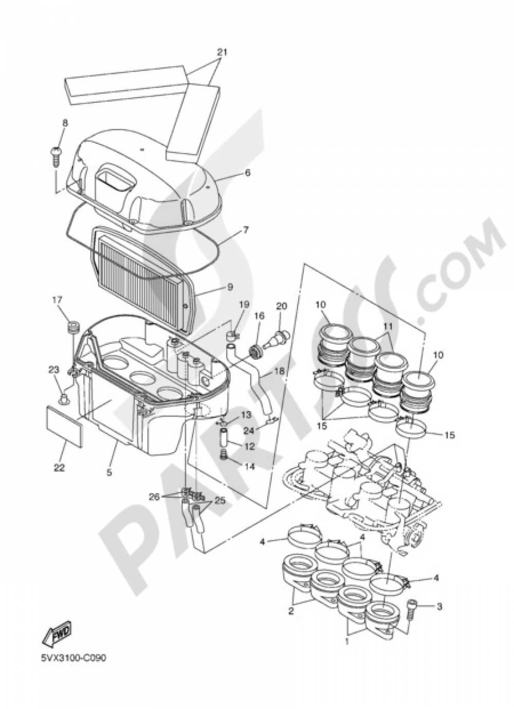 yamaha fz6 parts diagram