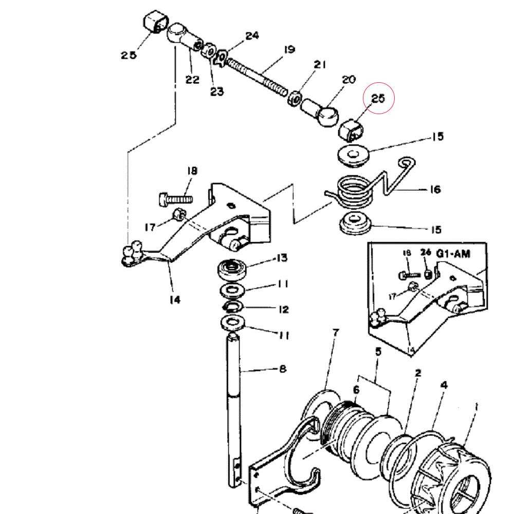 yamaha g1 golf cart parts diagram