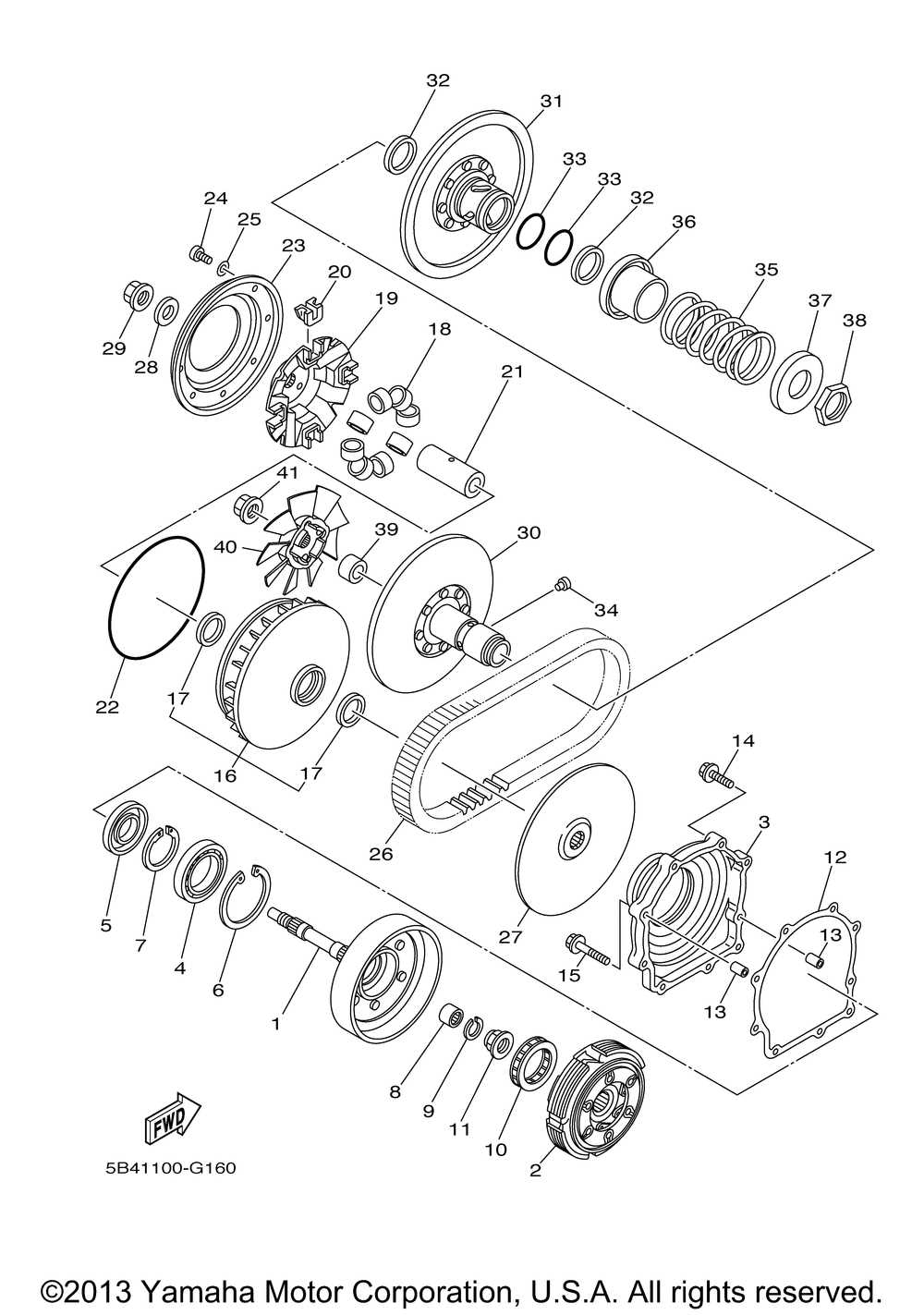 yamaha rhino 700 parts diagram