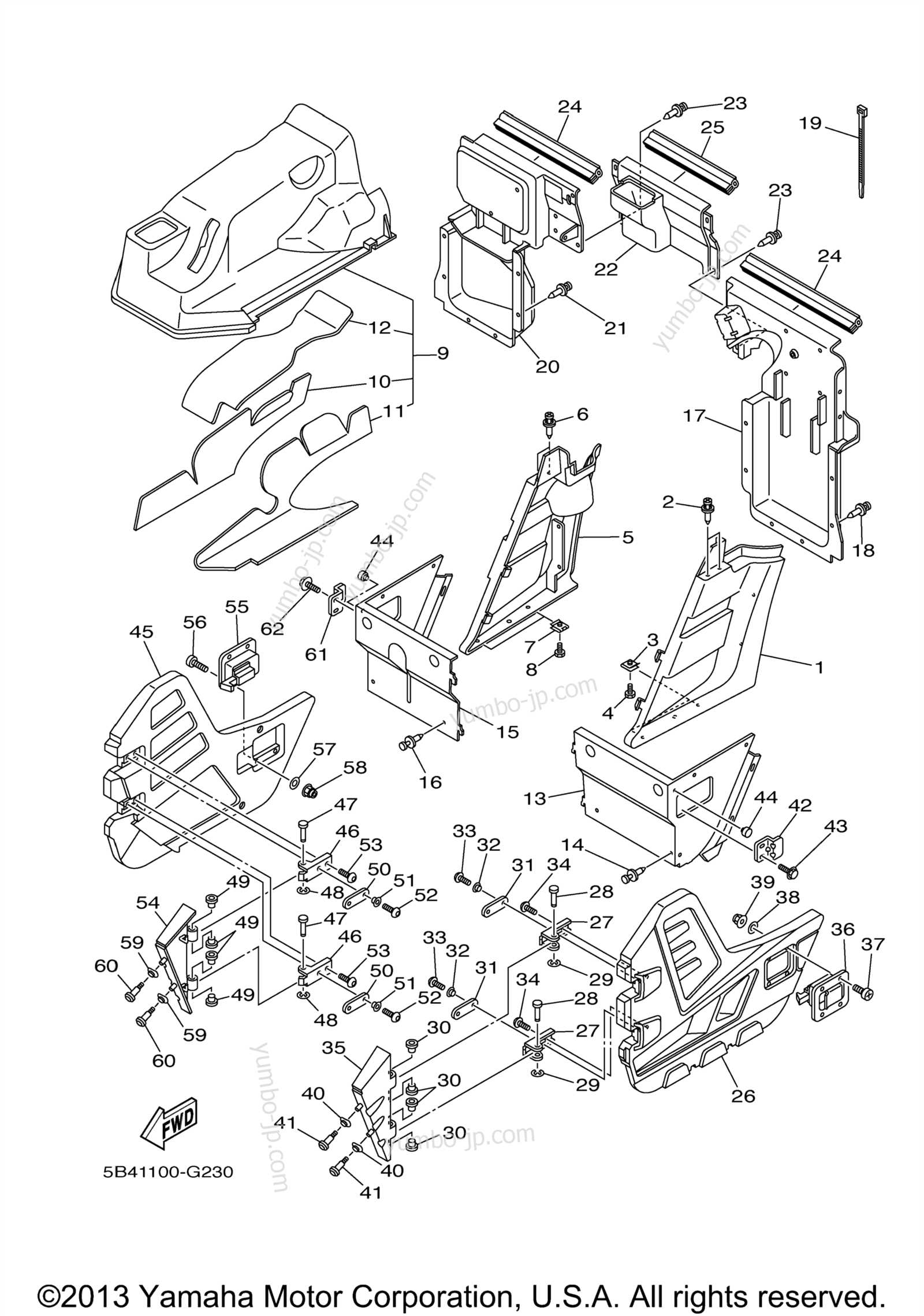 yamaha rhino 700 parts diagram