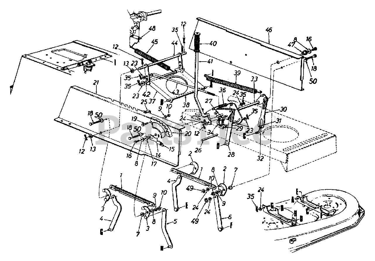 yard machine lawn tractor parts diagram