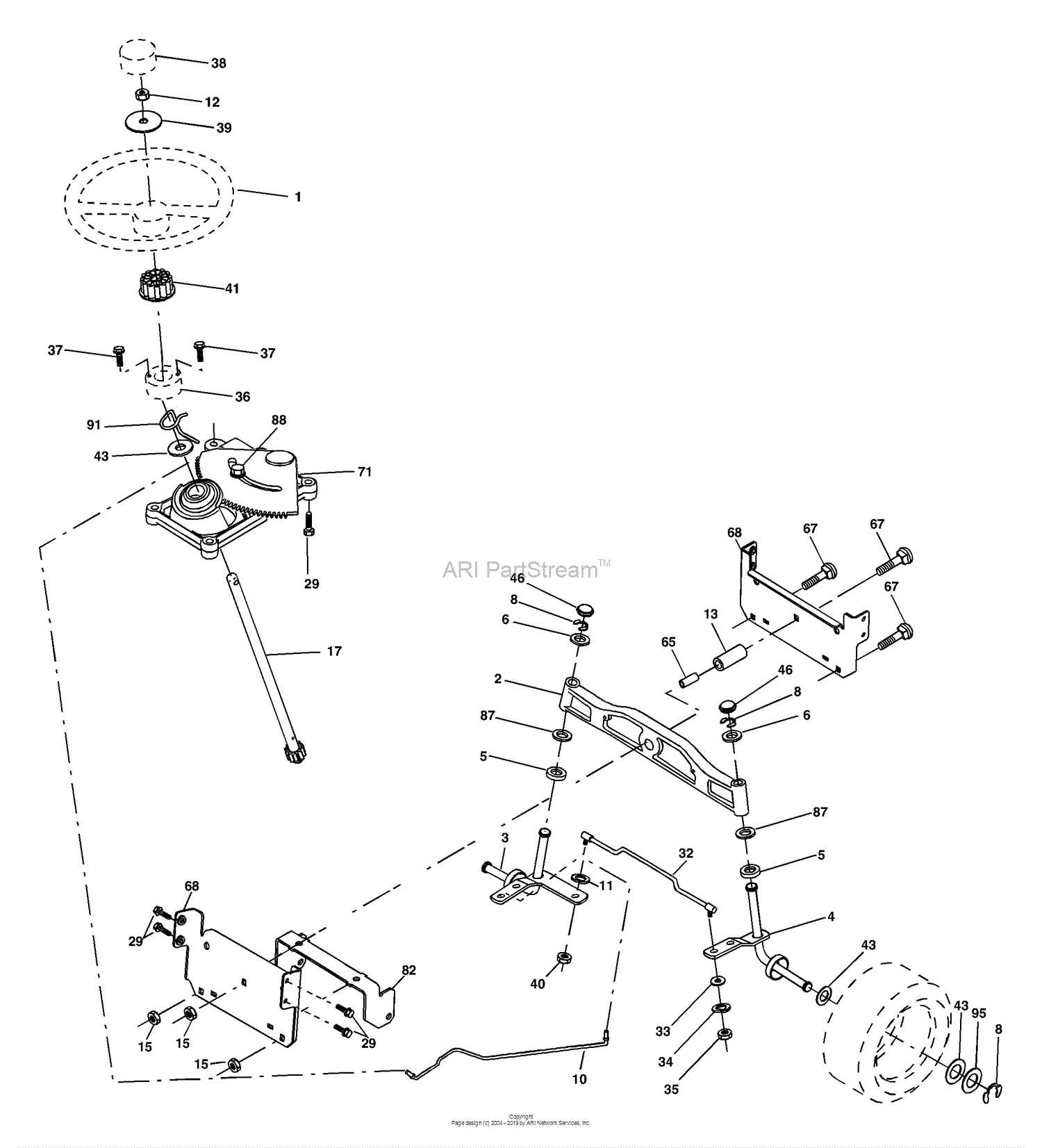 yth1542xp parts diagram