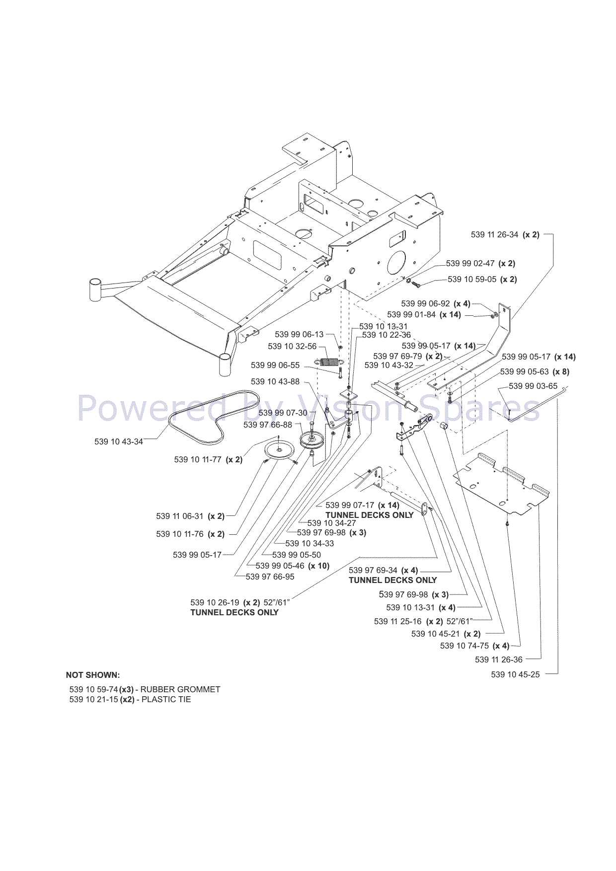 zero turn mower parts diagram