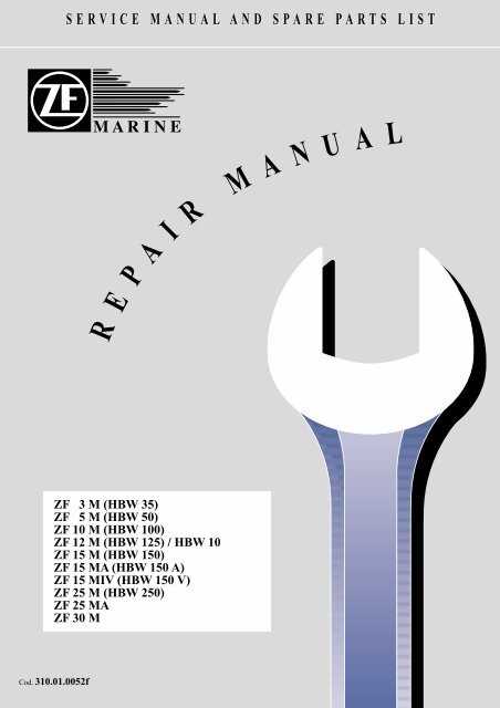 zf marine transmission parts diagram