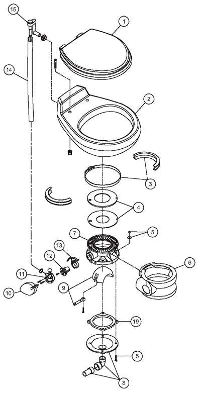 sealand toilet parts diagram