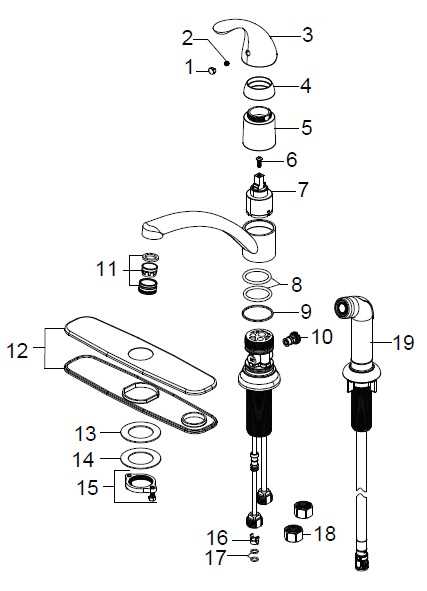 price pfister faucet parts diagram