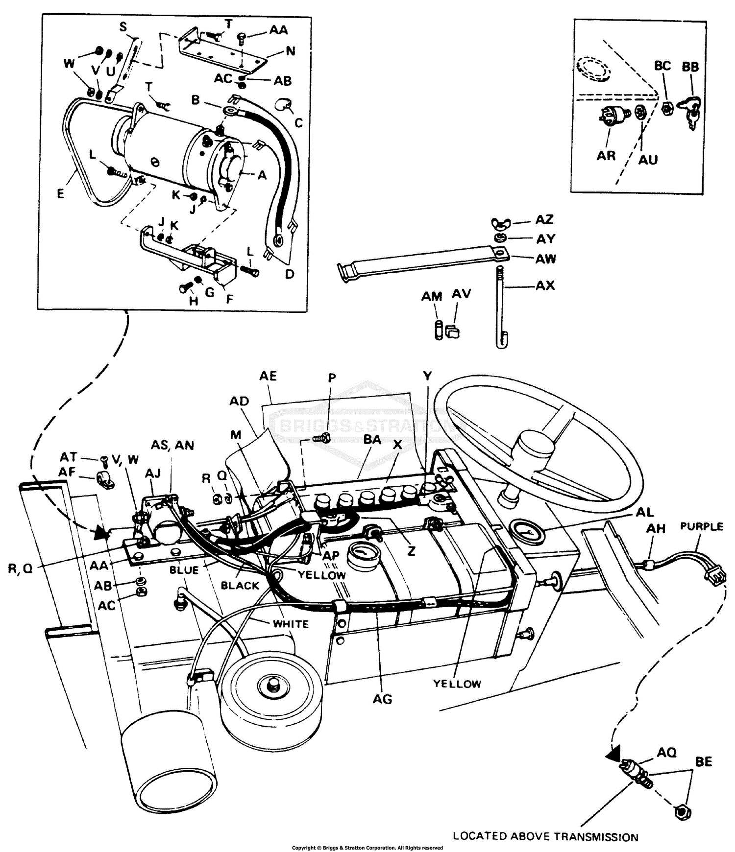 allis chalmers b parts diagram