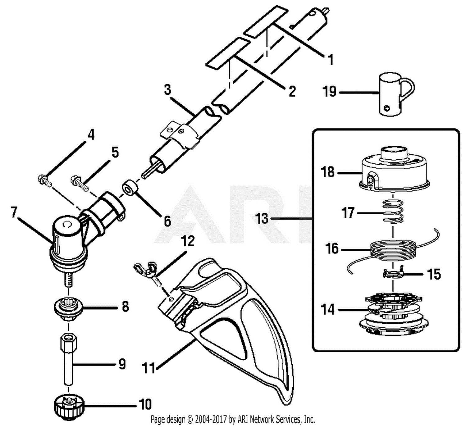 ryobi bc30 parts diagram