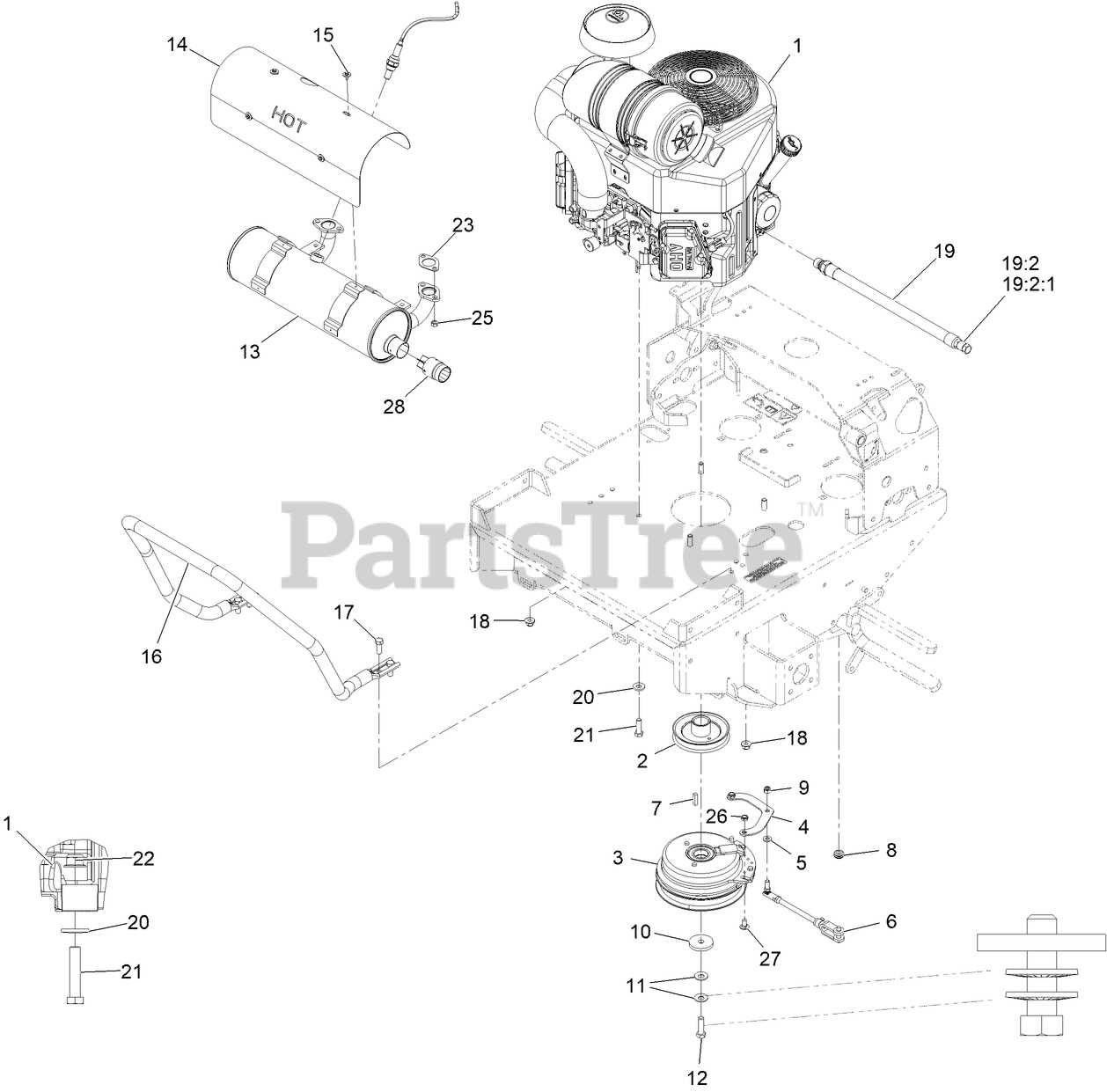 exmark turf tracer parts diagram