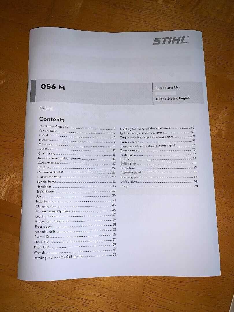 stihl 066 magnum parts diagram