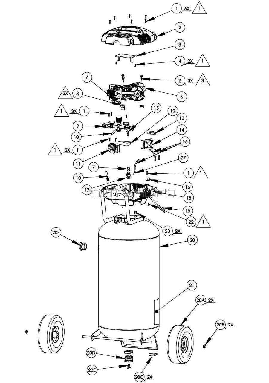 air compressor parts diagram