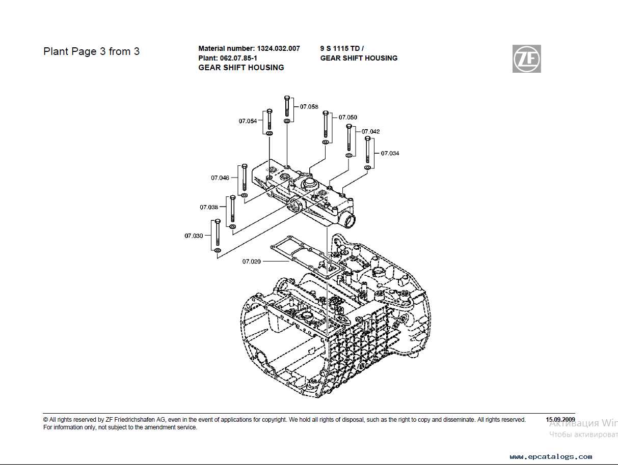 zf transmission parts diagram