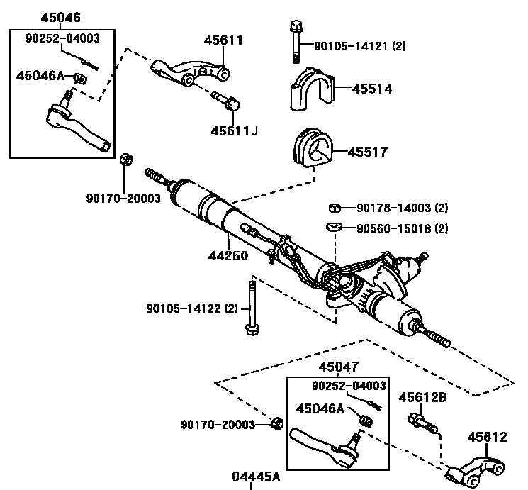 steering diagram parts