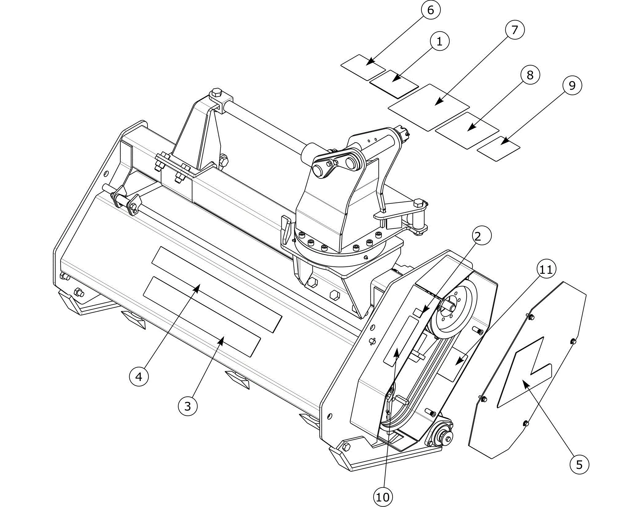 alamo flail mower parts diagram