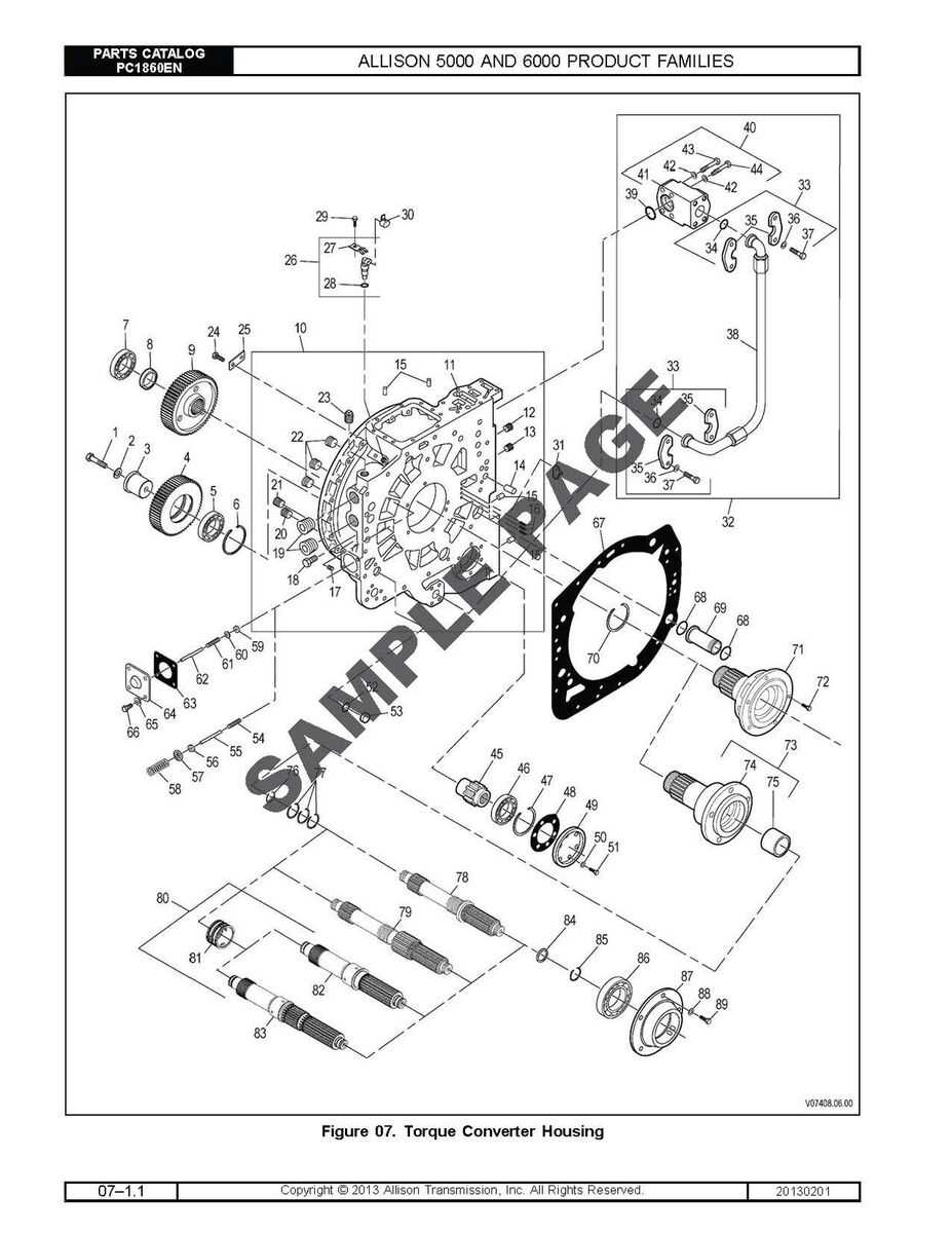 allison transmission parts diagram