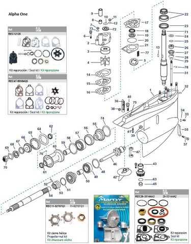 alpha one outdrive parts diagram