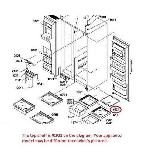 amana refrigerator parts diagram