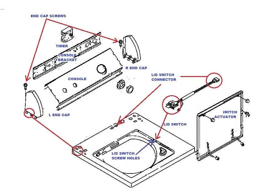 amana washer parts diagram