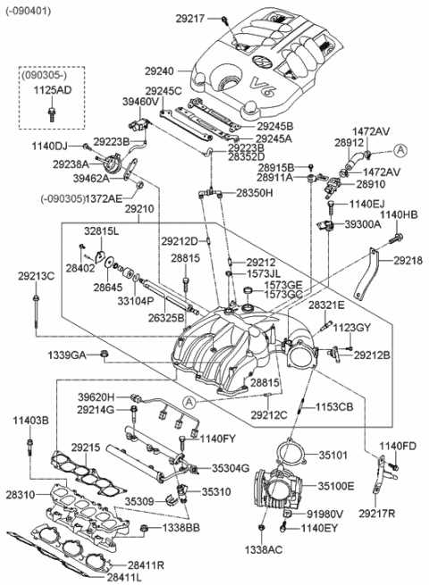 2012 hyundai santa fe parts diagram