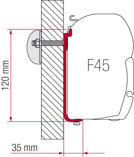 fiamma f45 awning spare parts diagram