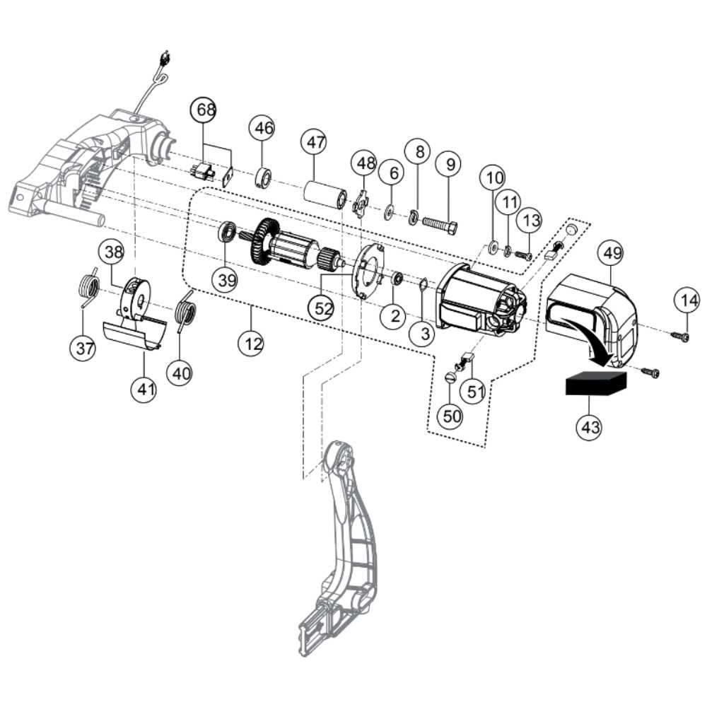 dewalt dcs380 parts diagram