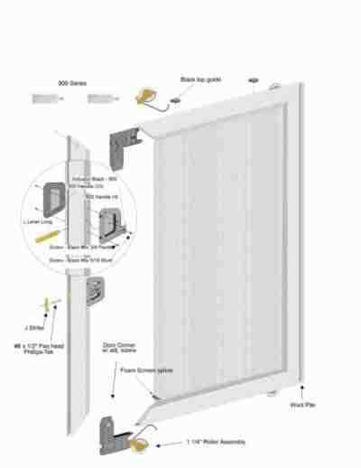 screen door parts diagram