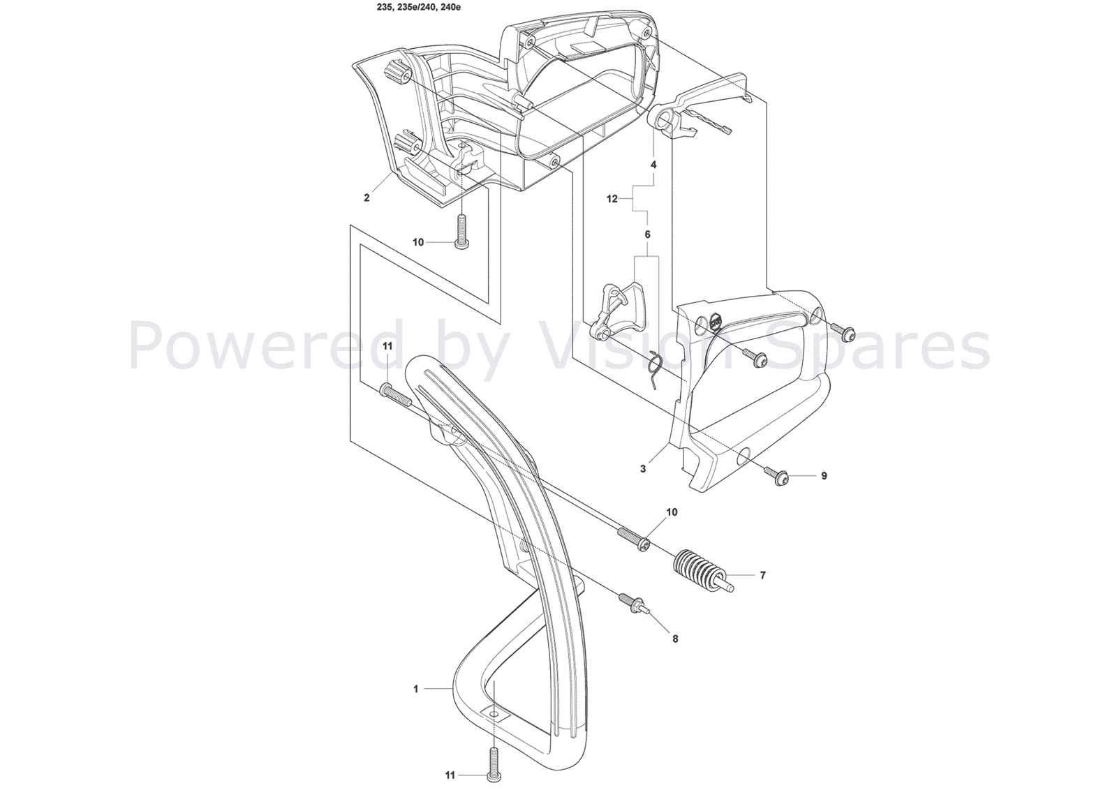 husqvarna 240 parts diagram