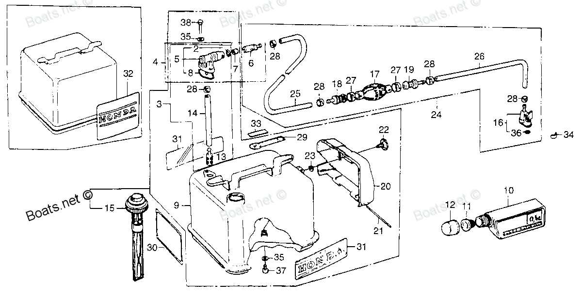 honda bf75 parts diagram