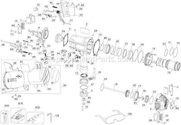 dewalt framing nailer parts diagram