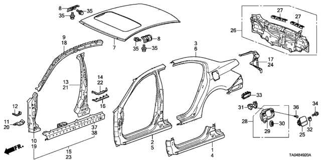 2010 honda accord parts diagram